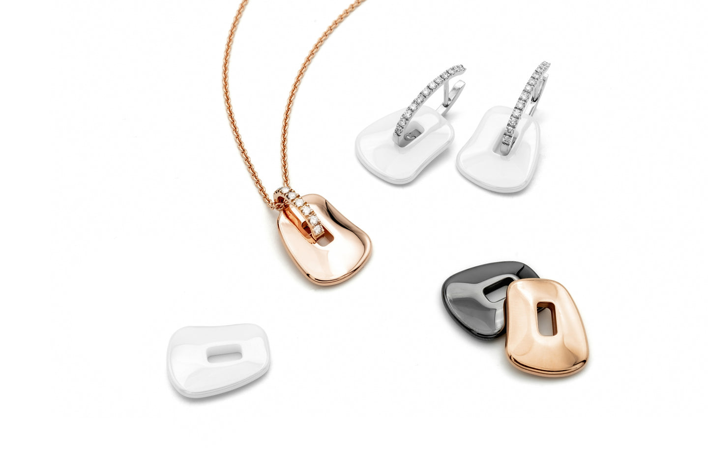 Puzzle enamel and ceramic